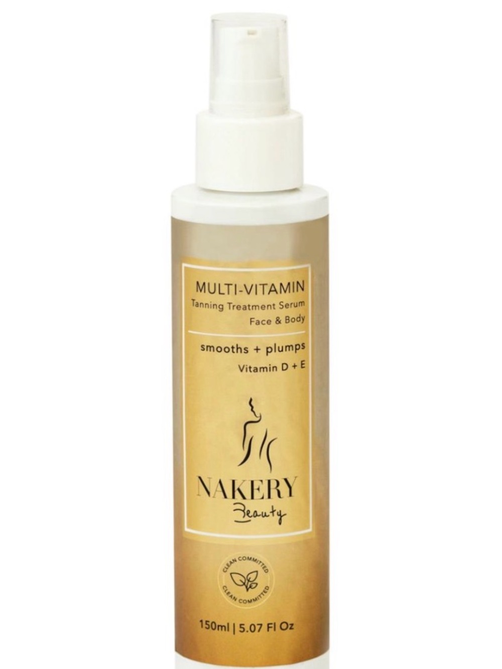 NAKERY Beauty Tanning Serum, Fragrance-Free, Face & Body 5.07 fl oz